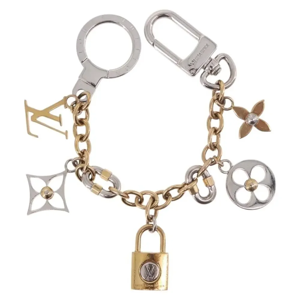 Louis Vuitton Chain LV Padlock Bag Charm Gold